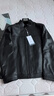 九牧王【100%綿羊皮】真皮皮衣外套男純羊皮商務(wù)休閑皮夾克上衣 修身版+黑色+AN1DX41717 L 175/96A 曬單實(shí)拍圖