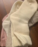FitonTon4雙羊毛襪子女冬季中筒襪加絨加厚羊絨月子襪東北居家保暖長(cháng)筒襪 曬單實(shí)拍圖