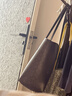 蔻馳（COACH）【三八節禮物】奧萊女士女包經(jīng)典標志CITY托特包手提包c(diǎn)ity33 IM/胡桃木色/黑色 曬單實(shí)拍圖