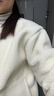 MUJI女士外套 長(cháng)毛抓絨 夾克 秋季新款 象牙色 M 曬單實(shí)拍圖