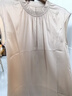 絲界100%真絲睡裙女26新品立領(lǐng)無(wú)袖背心裙極簡(jiǎn)桑蠶絲居家睡衣節日禮物 香檳色 2XL 曬單實(shí)拍圖