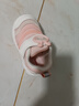 巴布豆童鞋春款男女寶寶毛毛蟲(chóng)學(xué)步鞋防滑軟底機能鞋嬰幼兒鞋貝殼粉21碼 曬單實(shí)拍圖