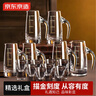 京東京造 白酒分酒器 描金刻度酒盅白酒杯酒具禮盒套裝6壺8杯 曬單實(shí)拍圖