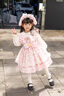 G.duck小黃鴨童裝洛麗塔公主裙女童連衣裙春秋季美樂(lè )蒂生日禮服蓬蓬裙女 美樂(lè )蒂長(cháng)袖+裙撐 110 建議4~5歲（100-110cm） 曬單實(shí)拍圖