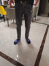 【兩條裝】牛仔褲男新款春秋薄款男褲彈力修身小腳工裝百搭長(cháng)褲子 灰色+黑色【2件裝】 常規 33 二尺六 曬單實(shí)拍圖