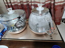 益茶福全自動(dòng)上水電熱水壺底部上水嵌入式茶臺功夫茶燒水壺飲水燒水一體機抽水玻璃煮茶壺保溫泡茶壺 SQ-008金色玻璃套裝 1L 曬單實(shí)拍圖