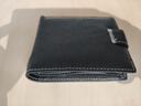 短款真皮簡(jiǎn)約男士錢(qián)包牛皮短款外貿頭層拉鏈搭扣錢(qián)夾新款皮夾零錢(qián) 黑色/ 曬單實(shí)拍圖