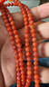 石玥珠寶精品涼山南紅瑪瑙手串蜜蠟綠松石手鏈項鏈掛件男女士款5mm 曬單實(shí)拍圖