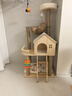 唐米吉吉全實(shí)木貓爬架貓架子貓窩貓樹(shù)玩睡一體劍麻毯大型貓咪城堡別墅玩具 120cm·五層洋樓-橡膠木+實(shí)木柱 曬單實(shí)拍圖