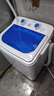 長(cháng)虹單桶洗衣機全半自動(dòng)小型迷你洗脫一體內衣褲洗襪子神器母嬰兒童學(xué)生宿舍出租房洗衣機藍光抑菌 藍色7.2KG【不銹鋼甩桶】+藍光抑菌+強勁電機 曬單實(shí)拍圖