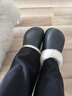 樸西棉拖鞋女防水秋冬季家居戶(hù)外保暖毛絨厚底女款拖鞋 煙墨黑 35-36 曬單實(shí)拍圖