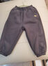 嘟嘟家男童褲子加絨冬裝兒童長(cháng)褲加厚冬款寶寶休閑褲女童運動(dòng)褲保暖洋氣 炭灰色 110 曬單實(shí)拍圖