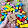 Hape(德國)進(jìn)口山毛櫸木質(zhì)玩具80粒數字字母積木寶寶生日禮物E8022 曬單實(shí)拍圖