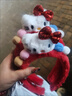 圣誕可愛(ài)紅色蝴蝶結kitty毛絨發(fā)箍女秋冬洗臉頭箍?jì)和履觐^飾 1件：紅色蝴蝶結kitty圣誕發(fā)箍 曬單實(shí)拍圖