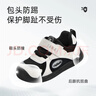 泰蘭尼斯春季寶寶學(xué)步鞋防踢防滑耐磨男女童嬰兒機能鞋白/黑22 曬單實(shí)拍圖