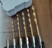 麥思德（MASTERPROOF）六角柄麻花鉆頭全套鍍鈦合金鉆頭金屬打孔防打滑高速鋼麻花鉆頭 曬單實(shí)拍圖