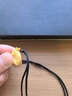 中國黃金（CHINA GOLD）黃金吊墜六字真言足金男女款平安扣情人生日送女友38婦女節禮物 足金吊墜【黑繩】約3.6g 刻字/代寫(xiě)賀卡 曬單實(shí)拍圖