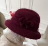 羅蒙毛線(xiàn)帽秋冬保暖加絨加厚防風(fēng)護耳女士針織帽圍巾套裝送長(cháng)輩優(yōu)雅帽 曬單實(shí)拍圖
