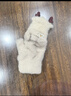 雪茜曼女士手套冬季可愛(ài)鹿角卡通學(xué)生防寒露半指翻蓋加絨厚騎車(chē)保暖手套 曬單實(shí)拍圖