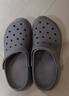 京東京造【抗菌洞洞鞋】涼鞋情侶旅行沙灘兩穿eva涼拖鞋男士水泥灰42-43 曬單實(shí)拍圖