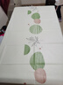 無(wú)印良品桌布防水防油免洗長(cháng)方形餐桌布小清新茶幾臺布140*180cm石邊淺翠 曬單實(shí)拍圖