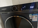 西門(mén)子（SIEMENS）10公斤家用全自動(dòng)變頻滾筒1400轉洗烘一體洗衣機 羽絨服洗烘3D澎湃烘干全觸摸LED屏WJ45XMY18W 湖蘊藍 滾筒 曬單實(shí)拍圖