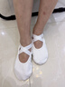 s.lemon兒童白色舞蹈鞋男童軟底練功鞋中國舞形體鞋男生專(zhuān)用芭蕾舞跳舞鞋 白色彈力布款 建議拍大2碼 33 曬單實(shí)拍圖