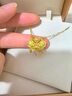 老鳳祥平安鎖長(cháng)命鎖黃金項鏈女999足金吊生日禮物紀念日送媽媽送女朋友 金重約2.96g  祥云鎖(鈴鐺款）*贈品牌禮盒 曬單實(shí)拍圖