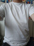 京舒棉京東自有品牌棉·10A抑菌新疆棉男裝短t打底衫T恤 白色 XL 曬單實(shí)拍圖