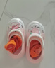 babycrayon漸變桃子兔兒童拖鞋女童寶寶夏季外穿洞洞鞋中小童包頭涼拖 漸變桃子兔 15 cm內長(cháng)【150】腳長(cháng)約14.5-15穿 曬單實(shí)拍圖