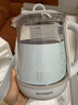 北鼎（Buydeem）養生壺電水壺煮茶器煮茶壺燒水壺中藥壺黑茶煮燉玻璃花茶壺 K159T 嬰兒藍+玻璃燉盅 曬單實(shí)拍圖