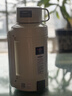 摩飛電器（Morphyrichards）電熱水壺便攜式燒水壺旅行熱水壺燒水杯真空保溫壺不銹鋼保溫瓶大容量戶(hù)外 MR6061 1L 椰奶白 曬單實(shí)拍圖