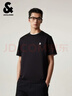 杰克·瓊斯（JACK&JONES） 杰克瓊斯男裝春季T恤上衣短袖純色圓領(lǐng)精致刺繡時(shí)尚百搭簡(jiǎn)約潮流 曬單實(shí)拍圖