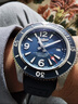 百年靈（BREITLING）【二手99新】百年靈男表 超級海洋系列 自動(dòng)機械帶夜光潛水運動(dòng)腕表休閑男表 防水日期顯示瑞士奢侈品腕表 42mm表徑 藍盤(pán)膠帶 A17366D81C1S2 曬單實(shí)拍圖
