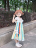 巴拉巴拉童裝女童漢服國風(fēng)連衣裙春秋寶寶襦裙演出服兒童裙子 曬單實(shí)拍圖