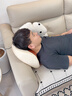 奧克斯頸椎按摩器按摩枕頭頸肩腰背按摩肩頸按摩器全身揉捏熱敷便攜生日禮物送男女友爸媽長(cháng)輩實(shí)用 【頂配】20加寬按摩頭+4D按摩+頸椎精準熱敷 曬單實(shí)拍圖