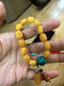 正河珠寶雞油黃蜜蠟隨形珠DIY手串直徑10mm重12.85g 曬單實(shí)拍圖