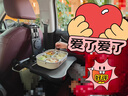 齊選車(chē)載小桌板后排升降折疊餐桌辦公作業(yè)神器多功能餐桌車(chē)內用品必備 【黑色】伸縮加大抽屜款+防滑墊 曬單實(shí)拍圖