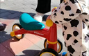 babycare兒童平衡車(chē)滑步車(chē)周歲禮物1-3歲男女孩平行學(xué)步車(chē) 羅拉紅 三輪款 (建議身高75~90cm) 曬單實(shí)拍圖