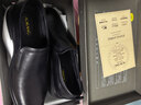 奧康商務(wù)休閑德比鞋男牛皮舒適一腳蹬單鞋黑色41碼 曬單實(shí)拍圖