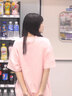 一寸相思聯(lián)名2026年新款夏季粉色純棉t恤女潮牌短袖寬松大碼半袖體恤小衫 粉色【可愛(ài)貓咪款】 L (110-125斤） 曬單實(shí)拍圖