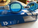 阿瑞娜（arena）防霧先鋒高清防霧泳鏡2-8歲兒童游泳眼鏡 不起霧游泳鏡 天青色(SKY) 曬單實(shí)拍圖