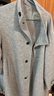 太平鳥(niǎo)男裝 冬季寬松綿羊毛舒適休閑大衣 B1AAE4B30 灰色1 L 曬單實(shí)拍圖