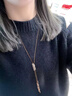 Jay新款毛衣鏈大氣高檔長(cháng)款項鏈吊墜女款配飾衣服掛飾媽媽禮物 【品牌禮盒】金色 曬單實(shí)拍圖