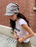 CACUSS條紋滑板帽子女士春季新款包頭堆堆帽時(shí)尚復古棒球帽顯臉小鴨舌帽 灰綠 均碼 57-59CM 曬單實(shí)拍圖