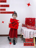 戴維貝拉（DAVE＆BELLA）女童連衣裙女寶寶假兩件裙子新款春裝洋氣兒童公主裙童裙 紅色【現貨】 120 cm（建議身高110-120cm） 曬單實(shí)拍圖