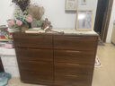 江月一尊【包安裝】實(shí)木斗柜中古風(fēng)廳五斗柜抽屜柜臥室床頭尾儲物置物柜 【全實(shí)木材質(zhì)】胡桃色-三斗柜61.5CM 曬單實(shí)拍圖