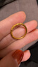 周六福繁櫻雅韻古法黃金戒指求婚戒指生日禮物A0112814 12號 約3.52g 曬單實(shí)拍圖