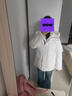 VEROMODA羽絨服季新款90白鴨絨拼接毛絨羽絨325423040 本白色 M 曬單實(shí)拍圖