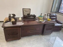 奧森銘烏金木老板桌總裁桌新中式實(shí)木辦公桌董事長(cháng)辦公室大班臺電腦桌 老板桌 2米 曬單實(shí)拍圖